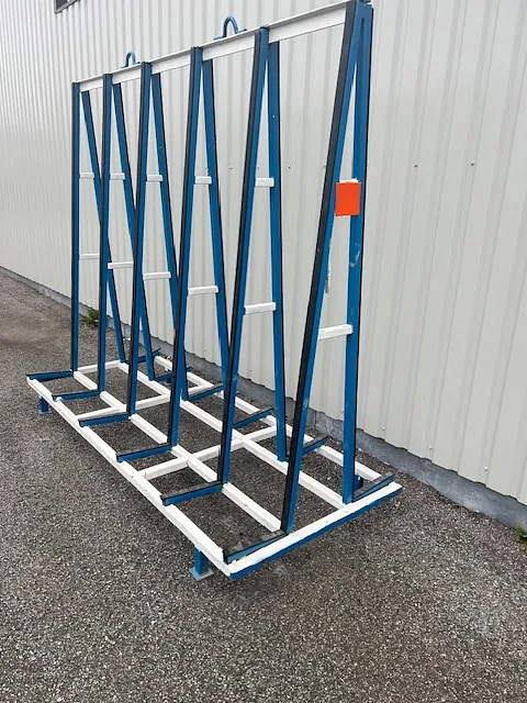 A-stativ blå/vitt