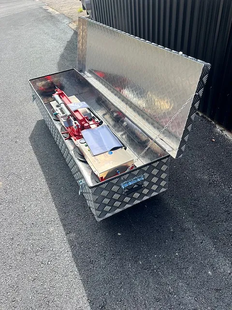 Aluminiumlåda till vakumsug