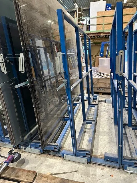 Kompaktlager 11 vagnar sida-sida