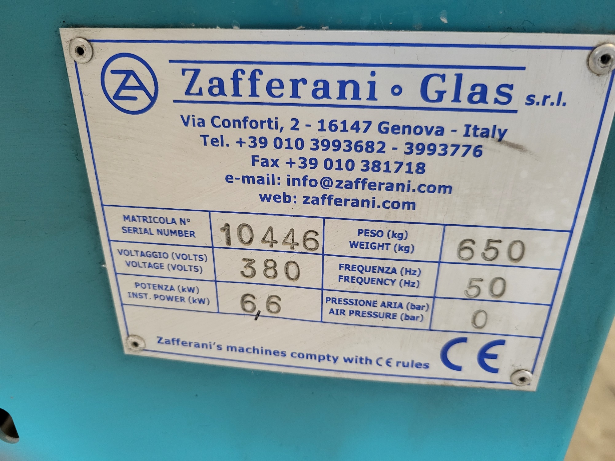 Glastvättmaskin Zafferani