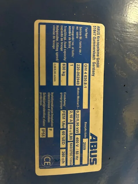Telfer Abus 630 kg